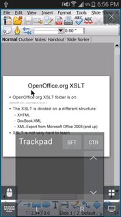 AndrOpen Office 5.5.9. Скриншот 4