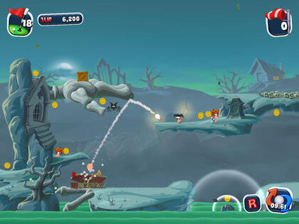 Worms Crazy Golf. Скриншот 2