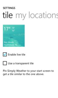 Simply Weather. Скриншот 3