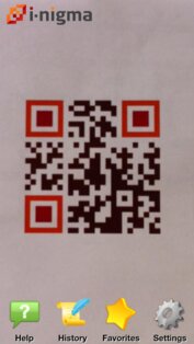 i-nigma QR Code. Скриншот 1