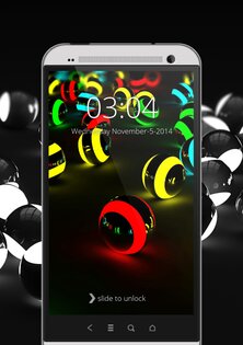 3D Light Balls Screen Lock 24.9. Скриншот 5