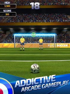 Flick Soccer 15. Скриншот 1