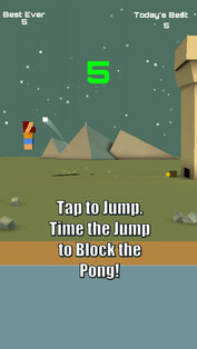 Caveman Pong. Скриншот 2