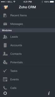 Zoho CRM. Скриншот 1