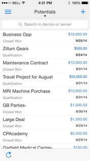 Zoho CRM. Скриншот 2