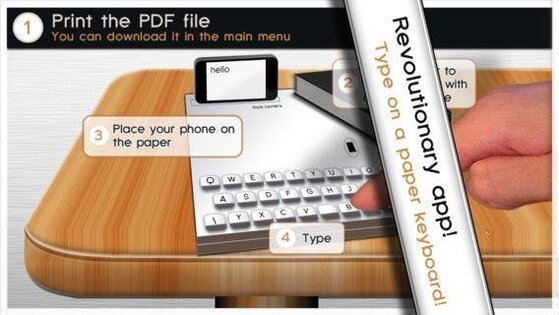 Paper Keyboard. Скриншот 1