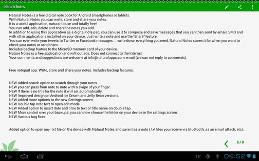 Natural Notes 4.0. Скриншот 11
