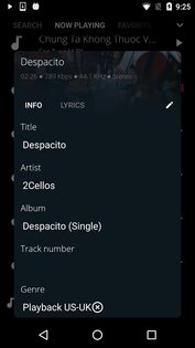 Onemp Music Player 2.2.6.1. Скриншот 5