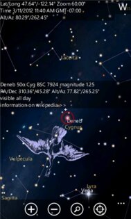 SkyMap Free. Скриншот 2