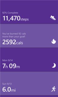 Microsoft Health. Скриншот 1