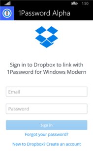 1Password Beta. Скриншот 3