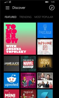 Pocket Casts. Скриншот 1