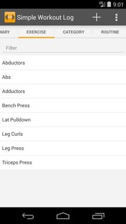 Simple Workout Log 3.9.84. Скриншот 2