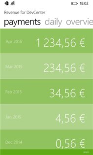 Revenue for DevCenter. Скриншот 3