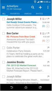 HTC Mail 10.80.1096023. Скриншот 1