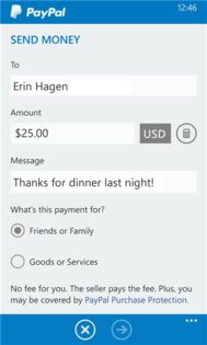 PayPal 1.2. Скриншот 3