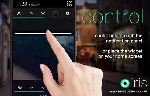 Iris: Walk While Using Any App 1.09. Скриншот 1