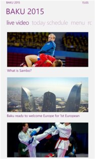 The Official Baku 2015 App. Скриншот 2