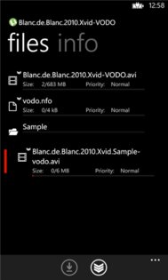 µTorrent Remote. Скриншот 2