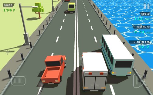 Blocky Traffic Racer 1.3. Скриншот 2