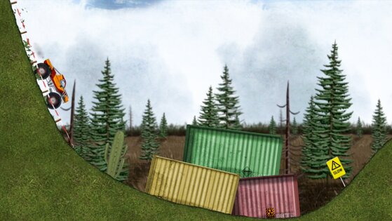 Stickman Downhill - Monster Truck 2.14. Скриншот 1