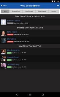 Who Deleted Me on Facebook* 1.0.6. Скриншот 2