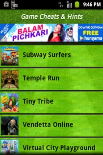 Game Cheats & Hints 1.1. Скриншот 2