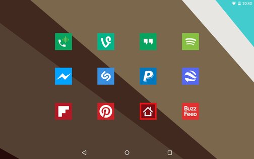 Square Icon Pack Free 2.0. Скриншот 1