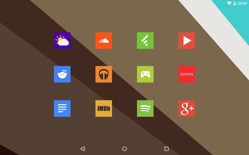 Square Icon Pack Free 2.0. Скриншот 3