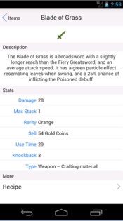 Terraria Helper — Craft guide 1.0.3. Скриншот 3