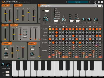 LORENTZ Polyphonic Synthesizer. Скриншот 2