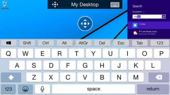 Microsoft Remote Desktop. Скриншот 1