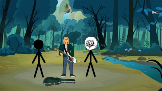 Stickman vs Troll Face — Quest 1.1. Скриншот 1