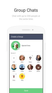 LINE Lite 2.17.1. Скриншот 3