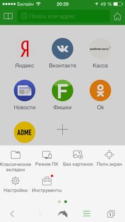 Dolphin Browser. Скриншот 7