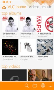 VLC for Windows Phone. Скриншот 1