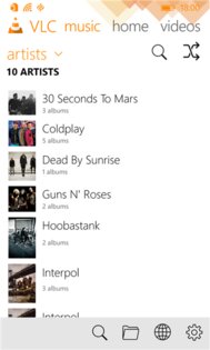 VLC for Windows Phone. Скриншот 2