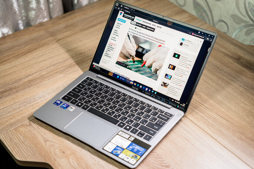 Очень лёгкий ноутбук, на котором действительно можно работать: обзор TECNO MEGABOOK S14
