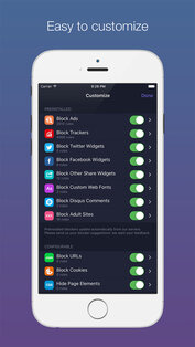 1Blocker. Скриншот 2