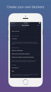 1Blocker. Скриншот 3