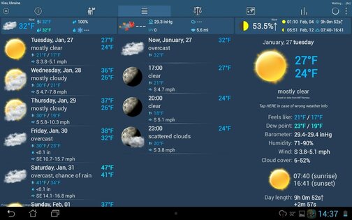 Weather ACE 1.12.32. Скриншот 9