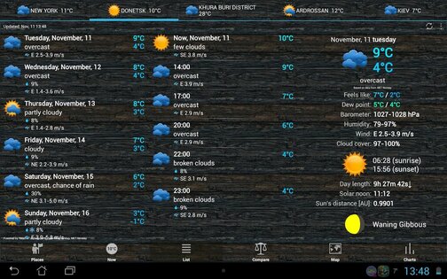 Weather ACE 1.12.32. Скриншот 11