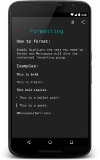 Monospace 2.6.3. Скриншот 2