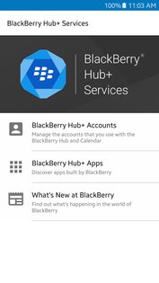 Службы BlackBerry Hub+ 2.2535.2. Скриншот 1