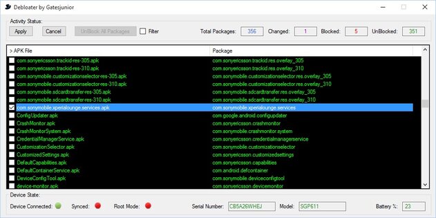 Debloater 3.90. Скриншот 1