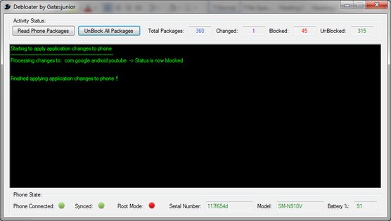 Debloater 3.90. Скриншот 4