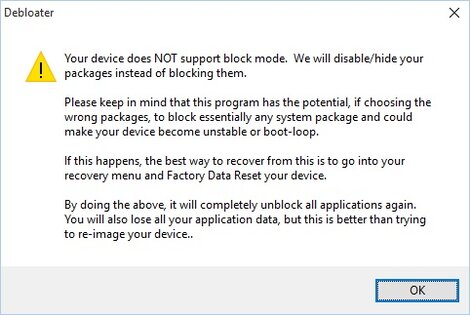 Debloater 3.90. Скриншот 2