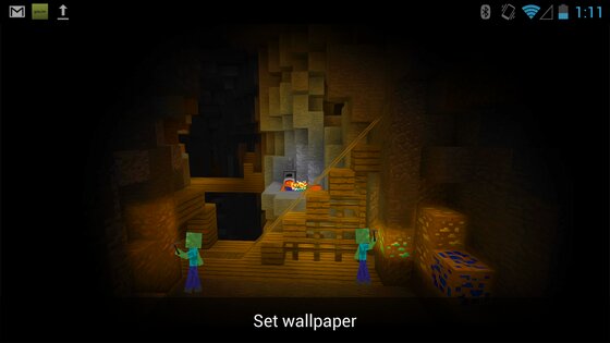 ZombieMine Minecraft Wallpaper 1.08. Скриншот 2