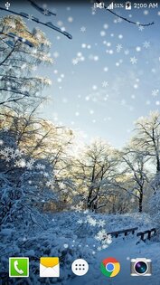 Winter Snow Live Wallpaper 1.3.6. Скриншот 4
