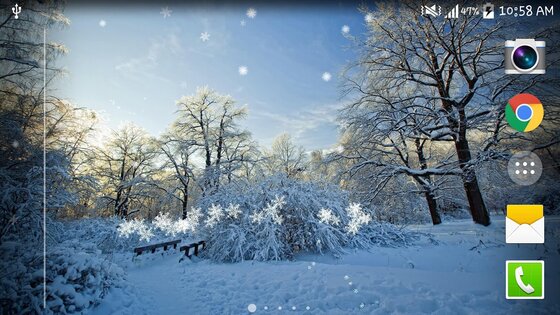 Winter Snow Live Wallpaper 1.3.6. Скриншот 8